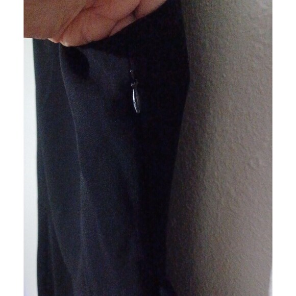 HOBBS LONDON BLACK SHEATH DRESS BOW SHOULDERS SIZE 12 - Picture 5 of 12